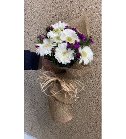 6 Beyaz Gerbera Hüsnüyusuf Buketi
